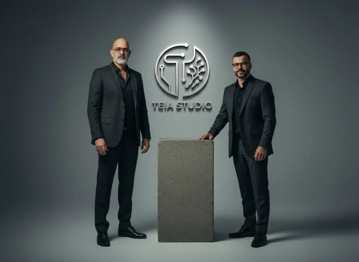 Equipe fundadora da Teia Studio: José Vásquez, Joiada Junior e Fabian Figueroa
